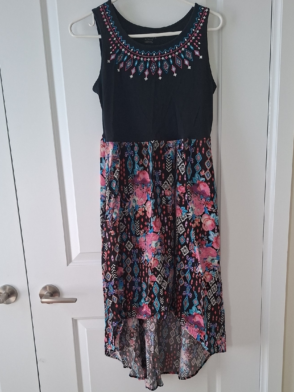 Xhilaration Girl High/Low Lace Overlay Sleeveless Dress size XL (14) - Picture 2 of 7